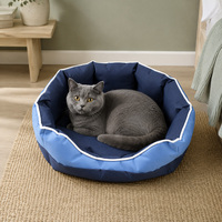 Großhandel: Luxuriöses, rundes Haustierbett mit individuellem Logo für Katzen und Hunde – kühlend
