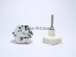 Boutons de meuble en marbre de qualité supérieure, poignées de tiroir en bois au design innovant, poignées et boutons de meuble pour l'exportation - Product Image 5