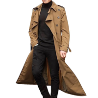 Vêtements de mode en gros, manteaux longs pour hommes, respirants, pour la saison hivernale, pardessus de qualité supérieure, couleur personnalisée, manteaux longs