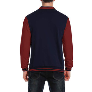 Veste d'université personnalisée de haute qualité pour hommes, vestes d'université de baseball en coton et laine vierge avec logo personnalisé - Product Image 3
