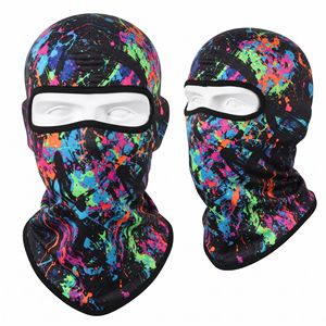 Pasamontañas de poliéster 100% personalizado con una abertura, para deportes al aire libre, ciclismo, esquí, con estampado digital, máscara facial completa, gorro para esquí - Product Image 5