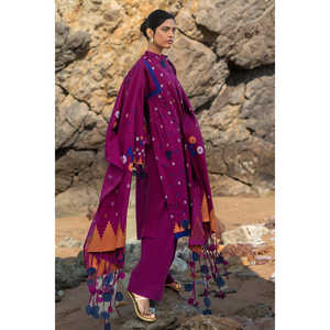 ชุดสูทแจ็คการ์ด 3 ชิ้นสำหรับผู้หญิง พร้อมผ้าคลุมไหล่ MJ-62002 - Product Image 4