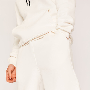 La mejor calidad para hombre 100% algodón Sweat Jogger Chándales Conjunto corto Logotipo personalizado Sudadera con capucha de dos piezas con logotipo para el invierno - Product Image 5