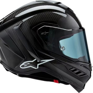 MEJOR PROVEEDOR, CASCO ALPINESTARS SUPERTECH R10 DE CARBONO SÓLIDO NEGRO, TODAS LAS TALLAS, Garantía de 3 Años, Origen Estadounidense - Product Image 1