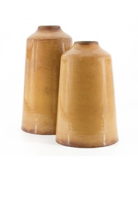 Auténtico florero de hierro vintage hecho a mano de metal desgastado con diseño costero escultórico de pátina rica para ocasiones de boda - Product Image 3