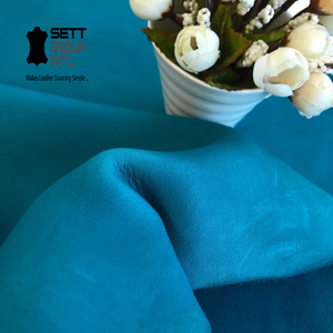 OEM !!! Nhà cung cấp chính hãng và màu xanh ngọc lam <span class=keywords><strong>Nubuck</strong></span> da bò da chính hãng ẩn của dày 0.9 đến 1.3mm bê bangladeshi Xuất xứ - Product Image 4