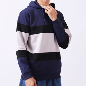 Sweat-shirt à capuche surdimensionné en molleton français de haute qualité avec broderie personnalisée et impression en relief pour homme, uni et teint pour l'hiver - Product Image 1