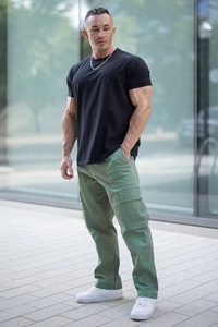 .Golf <b>trousers</b> <b>men</b> lightweight material made for comfort during gym workouts walking and everyday activity - Product Image 3