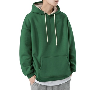 Wholesale 2025 Winter Custom Oversized <b>Plain</b> Cotton Blank Hoodies Pullover Unisex Bulk Plus Size Men's Hoodies <b>Sweatshirts</b> 2026 - Product Image 4