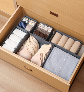Offre Spéciale pliable vêtements boîte de <span class=keywords><strong>rangement</strong></span> Rectangle <span class=keywords><strong>tiroir</strong></span> stockage séparé pour sous-vêtements chaussettes lavable organisateur pour garde-robe - Product Image 5
