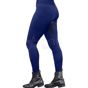 Culotte de sport équestre pour femme de haute qualité pantalon d'équitation en silicone à siège complet leggings avec logo personnalisé en gros - Product Image 5