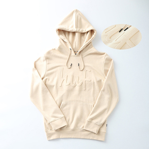 OEM personnalisé haute qualité vêtements décontractés pour hommes grande taille tissu éponge de coton impression de lettres en relief 3D sweats à capuche pour hommes - Product Image 2