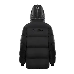 도매 겨울 자켓 방풍 클래식 코튼 블랙 라이트 컬러 후드 코트 함께 호흡기 자켓 유니섹스 맞춤형