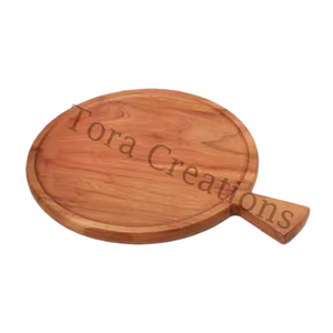 Plateau de service en bois taillé en diamant poli foncé de qualité supérieure plateau écologique en bois de manguier durable quantité minimale de commande de qualité d'exportation 100 pièces - Product Image 6