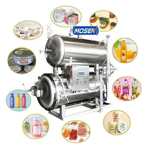 Industrial Water Immersion Pressure Ready To Eat Meal Retort Pouch Autoclave Machine