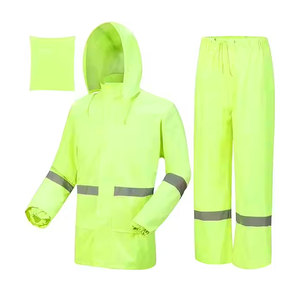 Vente chaude PVC Durable Pluie Costume Imperméable Imperméable Uniforme De Pluie Randonnée Léger Polyester Réutilisable Pluie - Product Image 4