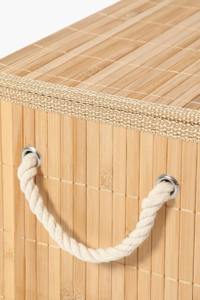 Boîte de rangement en bambou à couvercle Boîte en bambou moyenne faite à la main Décoration de table naturelle écologique en gros du Vietnam - Product Image 4