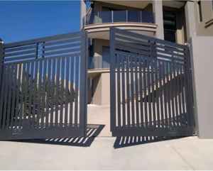 Manufacturers Wrought Iron Driveway Gate Villa Swing Gates Special Design Metal Fence Gate System for Safety Steel Fence Gates - Product Image 5