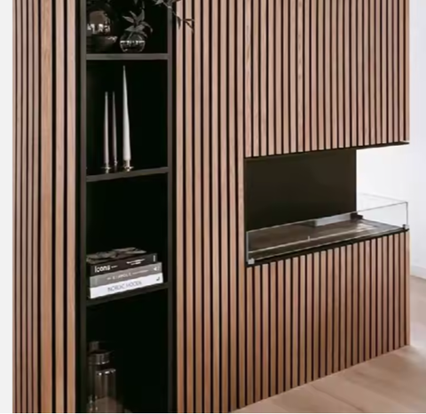 Modern Design Acoustic Wood Panels Smooth Surface Wood Grain for Home Office Wall Decor Hotel Living Room Wholesale Price