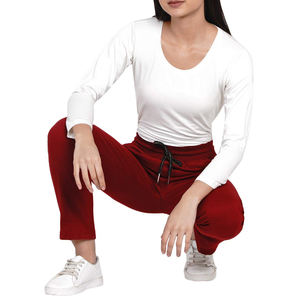 Pantalon de survêtement pour femmes de taille adulte bon marché en matériau respirant Pantalon de survêtement pour femmes de couleur personnalisée fabriqué en usine - Product Image 5