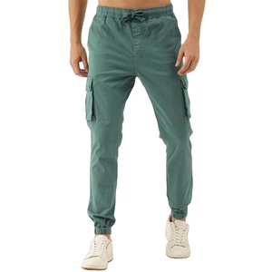 Plus Size Lightweight Casual Mid Waist Breathable Cargo Men's Pants Outdoor Use Polyester/Cotton Washed by DESIGN INTERNATIONAL - Product Image 1