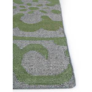 Alfombra Rectangular Floral de Yute Hecha a Mano, Indusbar ADWV-13017, Verde, Tejido Plano de Lana y Viscosa, para el Hogar, Pasillo o Dormitorio - Product Image 4