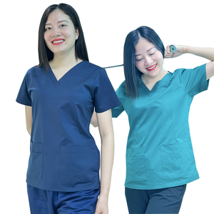 Venta al por mayor de Sao Mai, uniformes de rayón antipolvo, uniformes de enfermera de tela suave para mujeres y hombres, hospitales médicos antiarrugas - Product Image 2