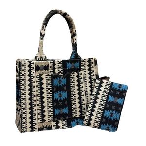 Bolso bandolera de lona geométrica para mujer, Jaguard bolso de mano de tela, bolso de compras, parte Guru Kirpa Export's Indian Ethnic - Product Image 2