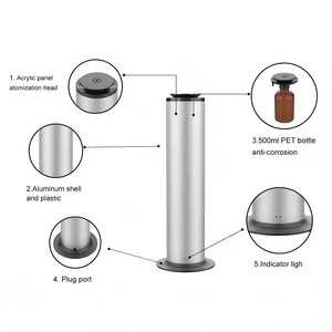 2025 Difusores eléctricos WiFi inteligentes más vendidos para dormitorio Difusor de aceite esencial de 500mL con control de voz <span class=keywords><strong>Alexa</strong></span> - Product Image 5