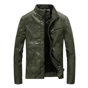 Veste de mode en cuir 100% de logo personnalisé de haute qualité veste en cuir d'extérieur de moto à bas prix - Product Image 1