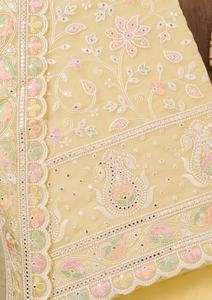 Fancy Collection vestido paquistaní Stones Works boda desgaste bordado 3 piezas traje de lujo para mujeres transpirable ropa al aire libre - Product Image 3