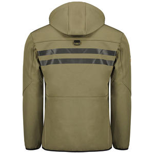 แจ็กเก็ตกันลมมีฮู้ดของผู้ชายเสื้อโค้ทผ้านิ่มสำหรับเดินทางเสื้อแจ็คเก็ตใส่สบายระบายอากาศได้ดีแบบใหม่ - Product Image 6