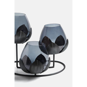 Bougeoir chauffe-plat noir best-seller Fer pur artisanal Décoration élégante pour la maison et le restaurant Décoration de Noël - Product Image 4