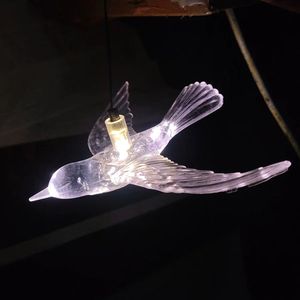 Lot de 2 guirlandes d'oiseaux acryliques à suspendre pour décoration de mariage Tentures d'oiseaux décoratives en cristal électrique pour décor d'accessoires d'événement - Product Image 6