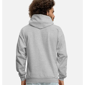 Offre Spéciale personnalisé chiné gris doux solide couleur de base usine haute qualité pull à manches longues qualité tri-mélange polaire à capuche - Product Image 6