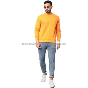 Sweat-shirt d'hiver de qualité supérieure à col rond haut respirant Style de rue à la mode motif solide brodé - Product Image 4