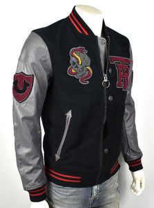 Veste bomber surdimensionnée avec logo personnalisé 2025 pour hommes, veste universitaire à étiquette privée dans le style streetwear, meilleur matériau - Product Image 5