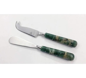 Juego de herramientas de cuchillo de queso personalizado brillante, esparcidor de elementos esenciales de cocina de fiesta de plata espacial de Navidad de acero inoxidable único - Product Image 3