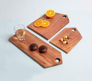 Plateaux de service en bois de manguier naturel coupés à la main (lot de 3)/Produit artisanal en Inde fabriqué par Stylenest Exports - Product Image 1
