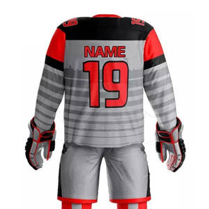ชุดฮ็อกกี้น้ำแข็งระบายอากาศน้ำหนักเบาสำหรับผู้ใหญ่ชุดชื่อทีมออกแบบได้ตามต้องการฉลากส่วนตัว - Product Image 5