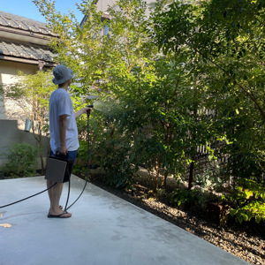 GREEN LIFE Tuyau d'arrosage de jardin en PVC léger de 15 mètres Enrouleur extensible Mini pulvérisateur d'eau de 3 L Buse réglable Multifonction - Product Image 1