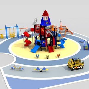 Aire de jeux commerciale pour bébés et enfants, toboggans, équipement de jeux en plastique d'extérieur, jouets d'aire de jeux pour enfants, <span class=keywords><strong>parc</strong></span> d'attractions - Product Image 6