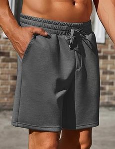 <b>Men</b> Plain 100% Cotton Fleece Sweat <b>Shorts</b> <b>Men's</b> Essential Fashion Sweat <b>Shorts</b> With <b>Elastic</b> <b>Waist</b> Custom Man Casual <b>Short</b> - Product Image 4