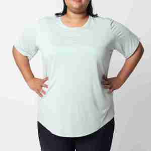 เสื้อยืดผู้หญิงขายดี เสื้อยืดโอเวอร์ไซส์สั่งทำได้ เนื้อผ้าระบายอากาศ สีขาว เนื้อหนา เสื้อยืดผู้หญิง 100% ผ้าฝ้าย สำหรับสาวๆ - Product Image 6