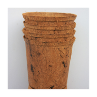 Pot de coco en fibre de coco marron Planteur écologique durable pour la plantation intérieure et extérieure avec plusieurs options de taille