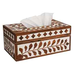 Soporte para servilletas de madera (multicolor), caja de pañuelos para el hogar, oficina, Bar y restaurantes, comedor, fabricante al por mayor - Product Image 2