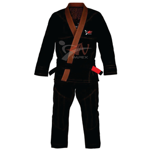 100% algodón de alta calidad logotipo personalizado Jiu Jitsu Judo uniforme profesional al por mayor ropa de artes marciales para Karate Kung Fu - Product Image 2