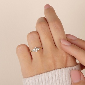 Anillo hecho a mano de estilo bohemio de Plata de Ley 925, piedra preciosa de topacio Blanco clásico, joyería de boda para mujer, regalo para Wif - Product Image 6