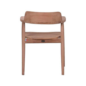 Silla de Comedor de Madera de Teca Maciza de Diseño Moderno con Características Ecológicas e Impermeables para Uso en Interiores/Exteriores y Muebles para el Hogar - Product Image 4