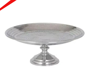 High Quality Silver Finished Metal 2 <b>Tier</b> Designer <b>Cake</b> <b>Stand</b> For Wedding Party Decor - Product Image 5